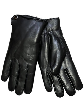 Мужские кожанные перчатки  с меховой подкладкой