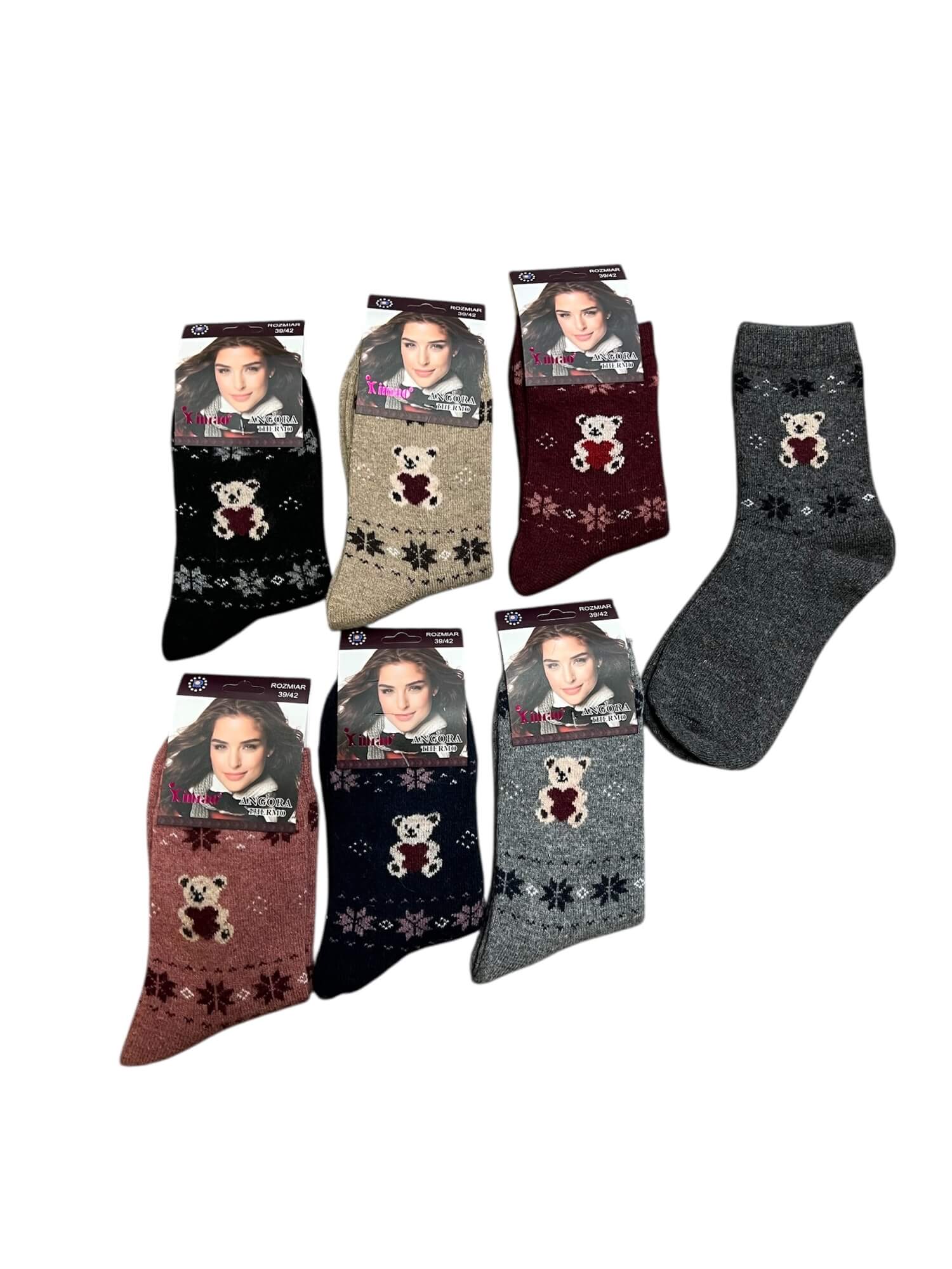 Женские тёплые носки ангора термо xintao