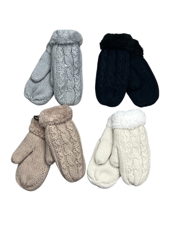 Детские теплые варежки