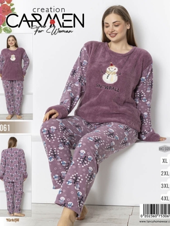 Naiste pidžaama plüüsist “carmen”