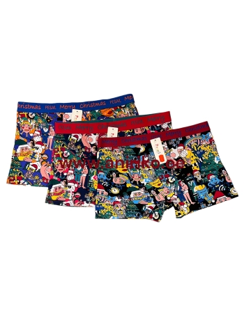 Мужские рождественские трусы 080125